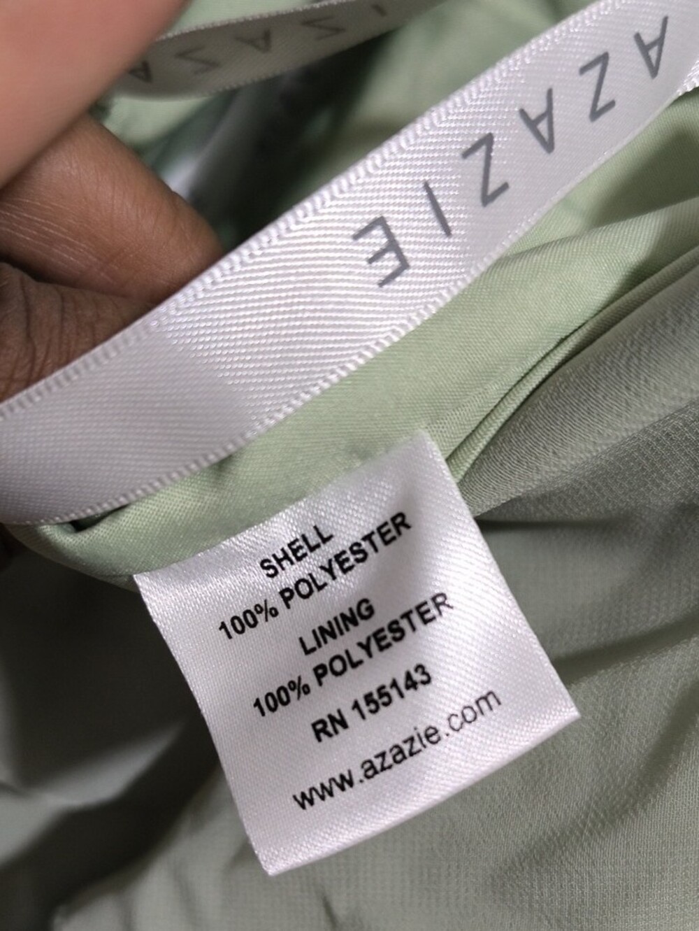 Azazie Pale Sage Crisscross Spaghetti-Strap Maxi Dress - Picture 4 of 4
